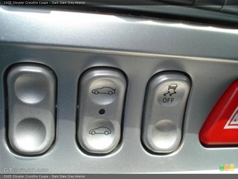 Dark Slate Grey Interior Controls for the 2005 Chrysler Crossfire Coupe #11908803