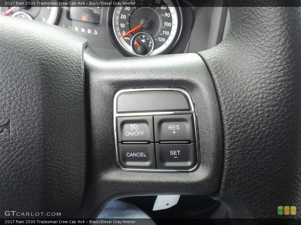 Black/Diesel Gray Interior Controls for the 2017 Ram 2500 Tradesman Crew Cab 4x4 #119096311