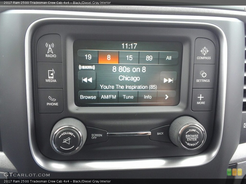 Black/Diesel Gray Interior Controls for the 2017 Ram 2500 Tradesman Crew Cab 4x4 #119096368