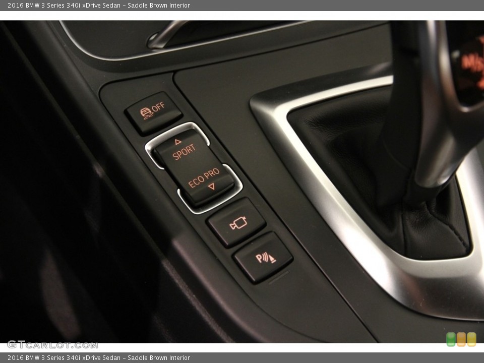 Saddle Brown Interior Controls for the 2016 BMW 3 Series 340i xDrive Sedan #119098525