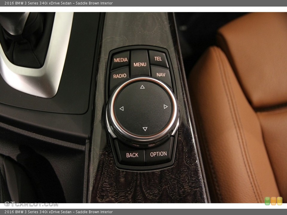 Saddle Brown Interior Controls for the 2016 BMW 3 Series 340i xDrive Sedan #119098546