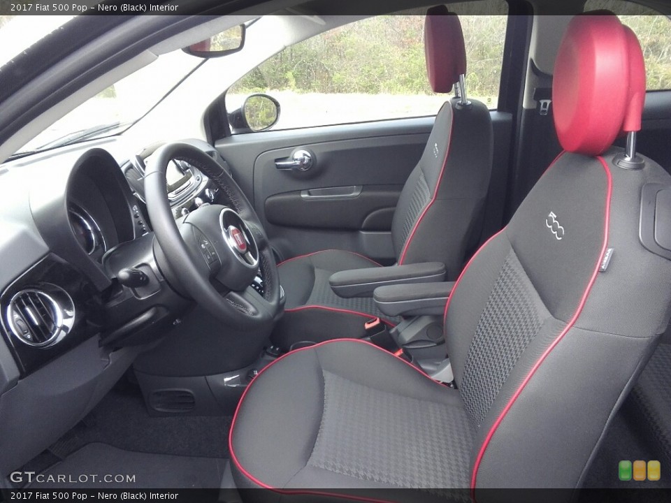 Nero (Black) Interior Front Seat for the 2017 Fiat 500 Pop #119099308