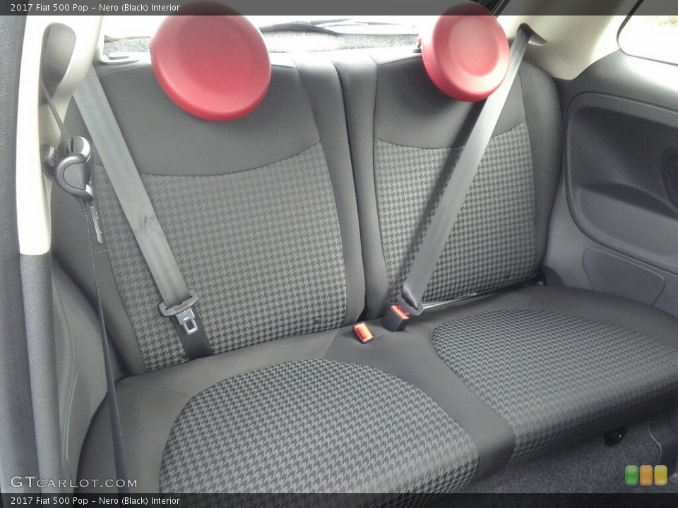 Nero (Black) Interior Rear Seat for the 2017 Fiat 500 Pop #119099338