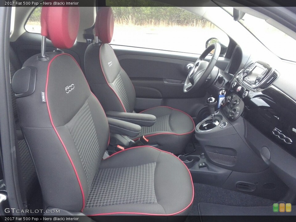 Nero (Black) Interior Front Seat for the 2017 Fiat 500 Pop #119099437