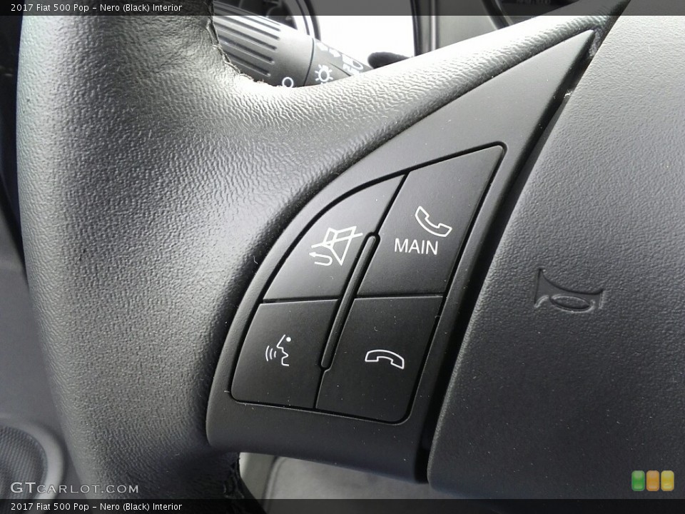 Nero (Black) Interior Controls for the 2017 Fiat 500 Pop #119099560