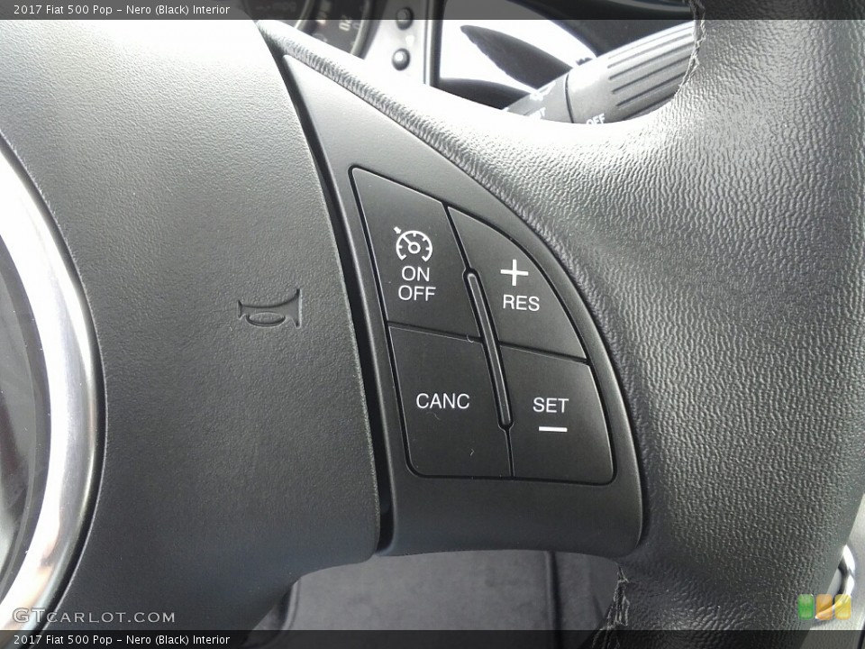 Nero (Black) Interior Controls for the 2017 Fiat 500 Pop #119099599