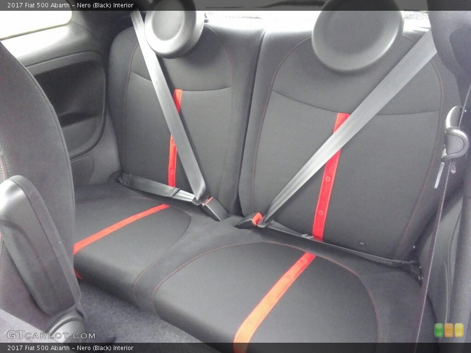 Nero (Black) Interior Rear Seat for the 2017 Fiat 500 Abarth #119100196