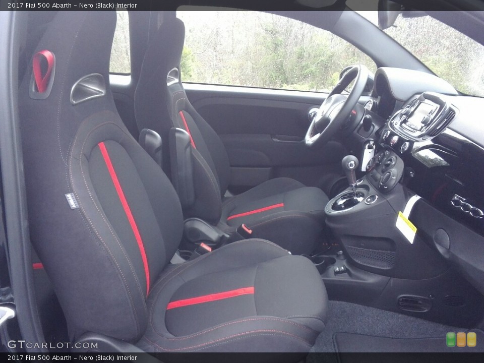 Nero (Black) Interior Front Seat for the 2017 Fiat 500 Abarth #119100283