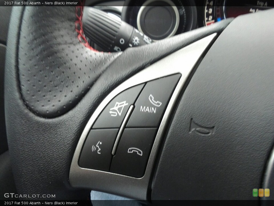 Nero (Black) Interior Controls for the 2017 Fiat 500 Abarth #119100403