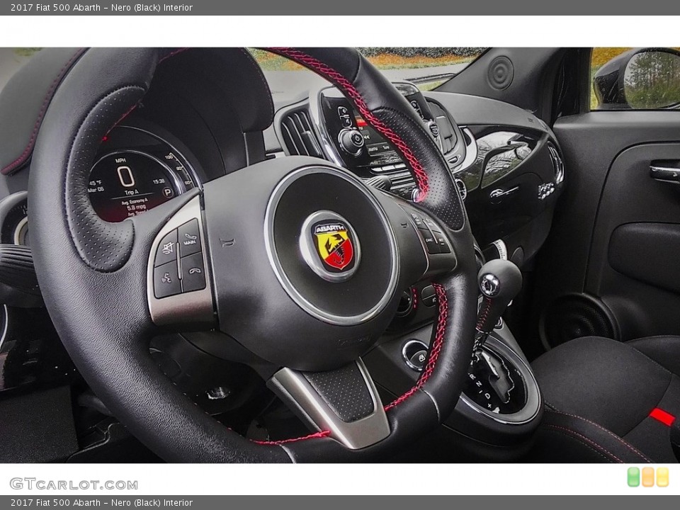 Nero (Black) Interior Steering Wheel for the 2017 Fiat 500 Abarth #119100463