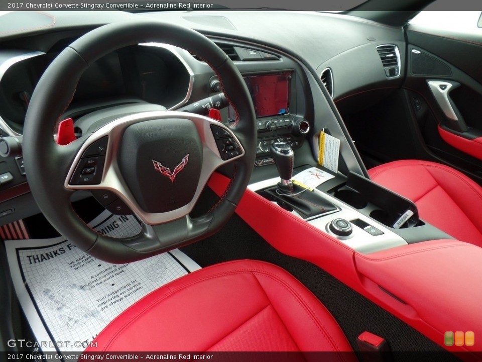 Adrenaline Red Interior Front Seat for the 2017 Chevrolet Corvette Stingray Convertible #119102842