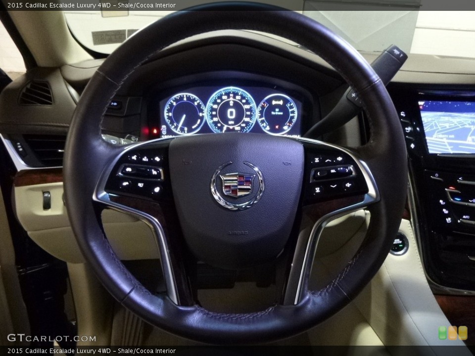 Shale/Cocoa Interior Steering Wheel for the 2015 Cadillac Escalade Luxury 4WD #119130644