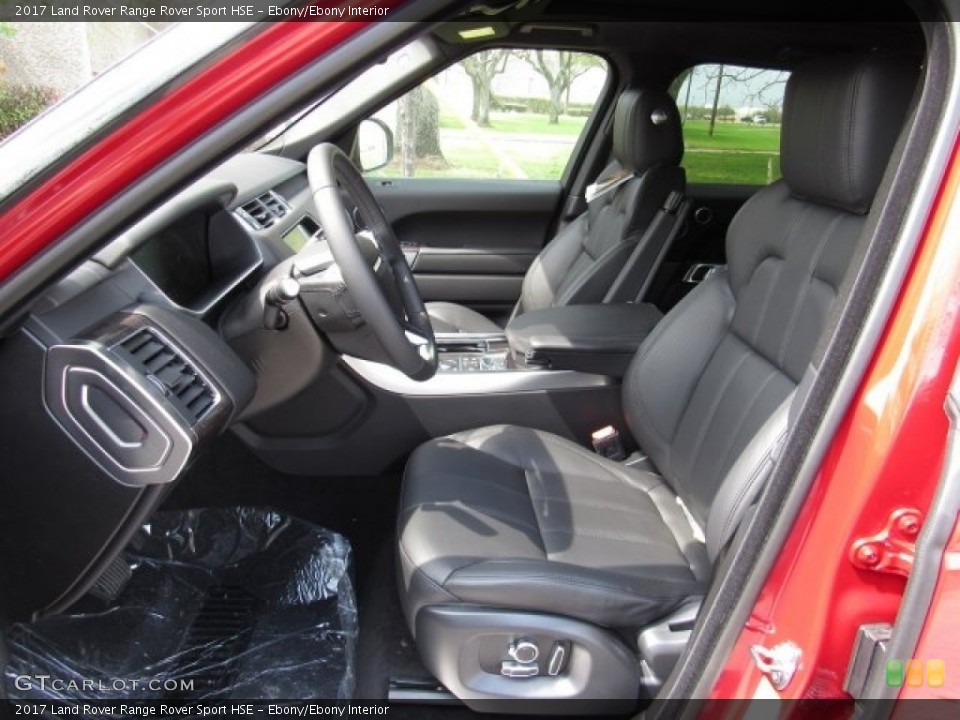 Ebony/Ebony Interior Front Seat for the 2017 Land Rover Range Rover Sport HSE #119133296