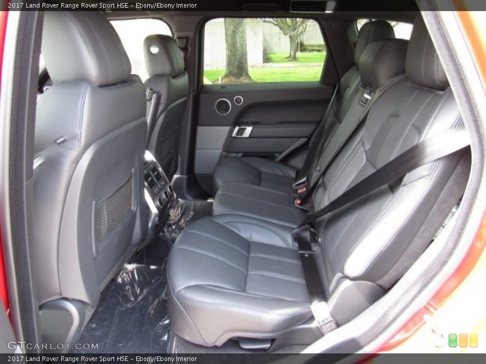 Ebony/Ebony Interior Rear Seat for the 2017 Land Rover Range Rover Sport HSE #119133302