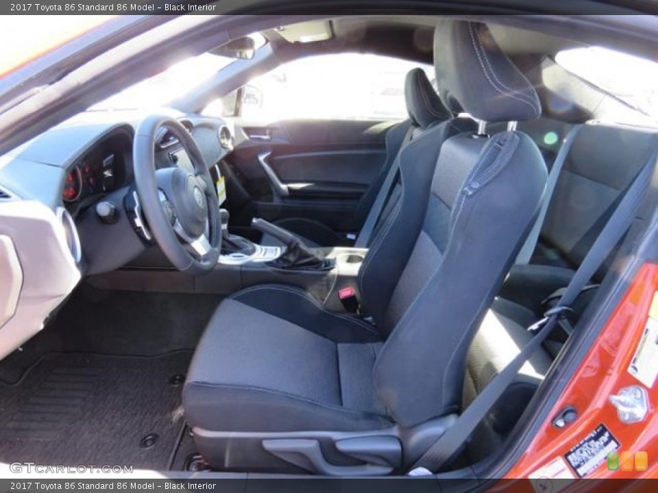 Black Interior Front Seat for the 2017 Toyota 86  #119154584