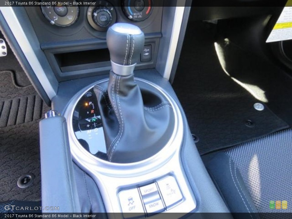 Black Interior Transmission for the 2017 Toyota 86  #119154800