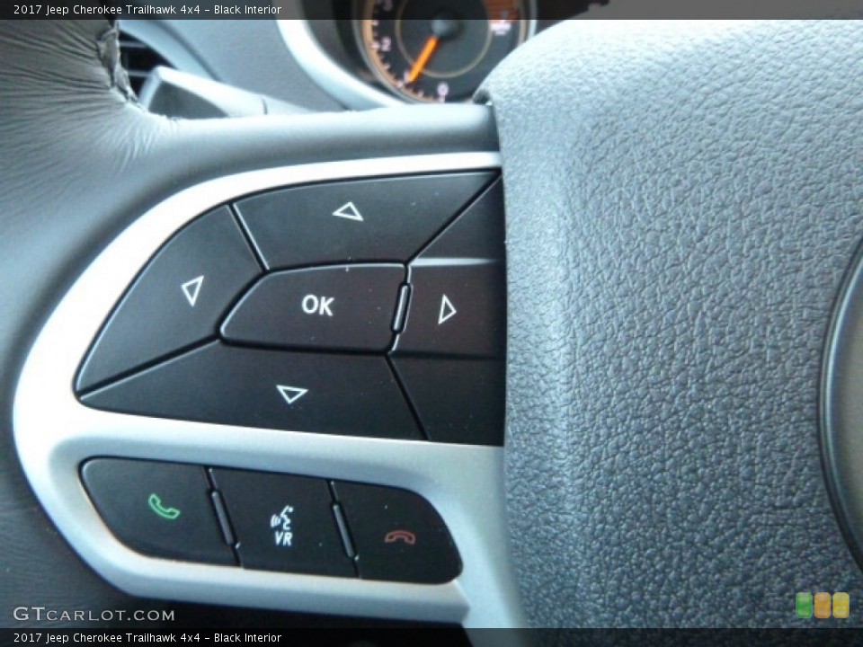 Black Interior Controls for the 2017 Jeep Cherokee Trailhawk 4x4 #119162375