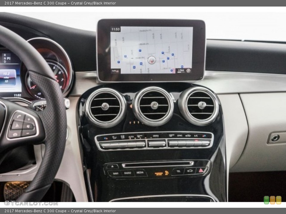 Crystal Grey/Black Interior Controls for the 2017 Mercedes-Benz C 300 Coupe #119176148