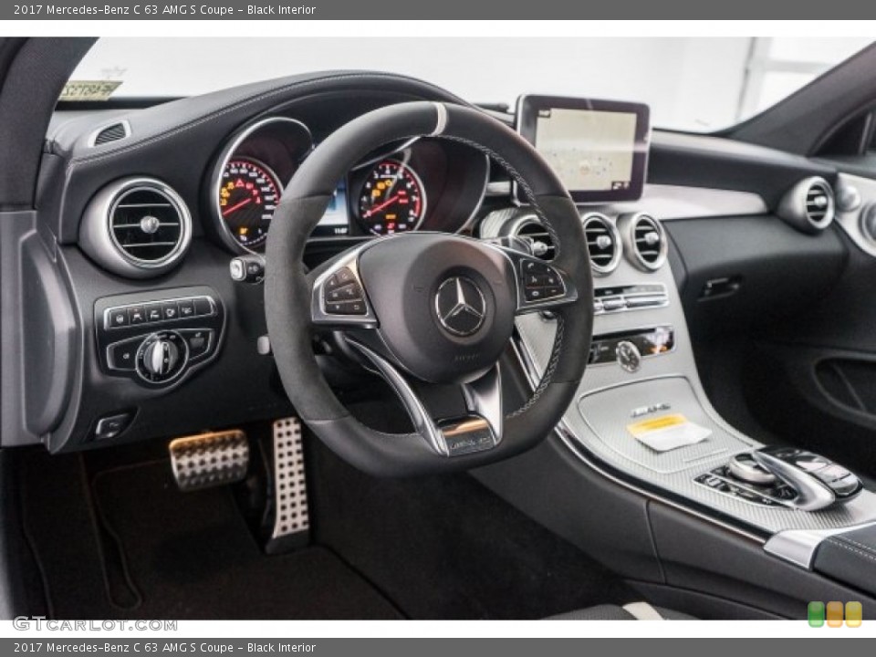 Black Interior Dashboard for the 2017 Mercedes-Benz C 63 AMG S Coupe #119176326