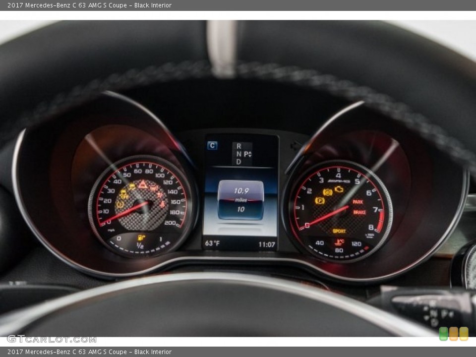 Black Interior Gauges for the 2017 Mercedes-Benz C 63 AMG S Coupe #119176367