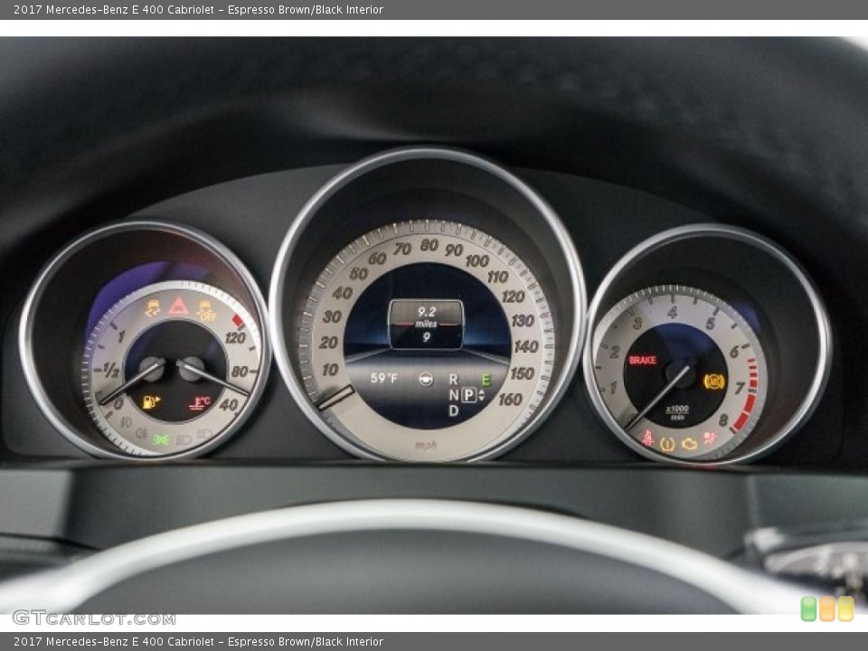 Espresso Brown/Black Interior Gauges for the 2017 Mercedes-Benz E 400 Cabriolet #119176598