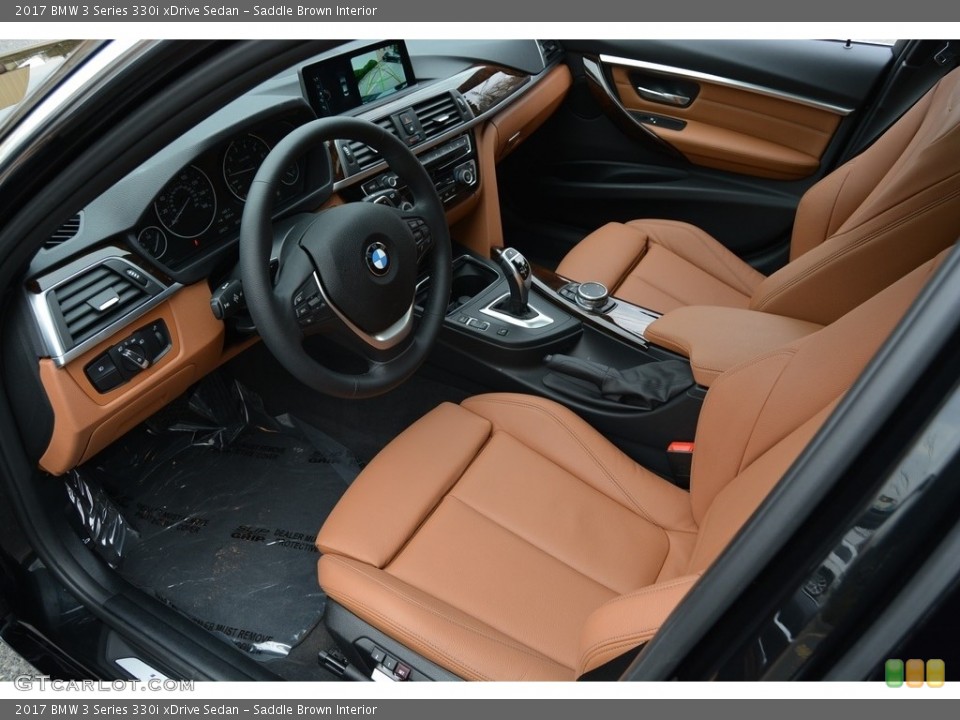 Saddle Brown Interior Photo for the 2017 BMW 3 Series 330i xDrive Sedan #119182476
