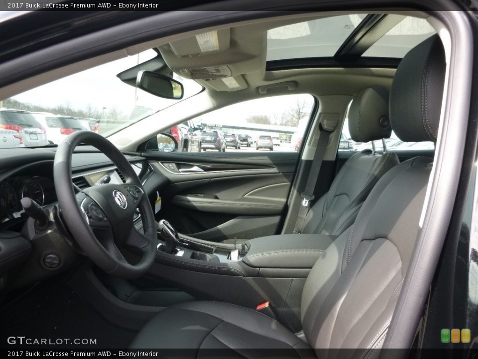Ebony 2017 Buick LaCrosse Interiors