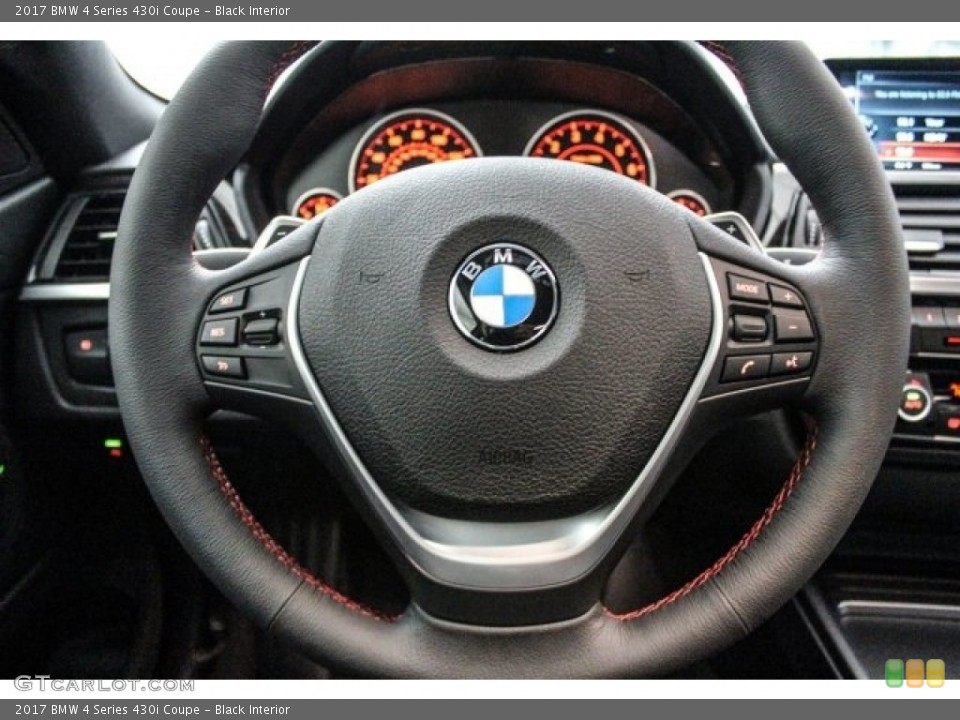 Black Interior Steering Wheel for the 2017 BMW 4 Series 430i Coupe #119184626