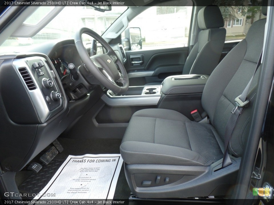 Jet Black Interior Photo for the 2017 Chevrolet Silverado 2500HD LTZ Crew Cab 4x4 #119186951