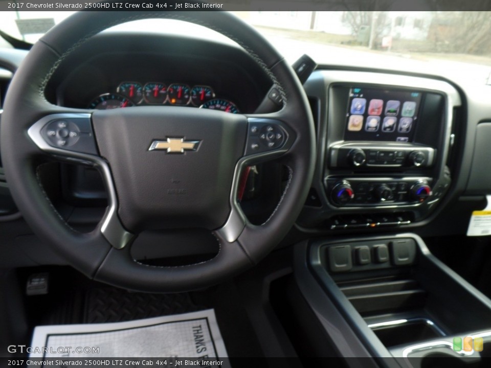 Jet Black Interior Steering Wheel for the 2017 Chevrolet Silverado 2500HD LTZ Crew Cab 4x4 #119186969