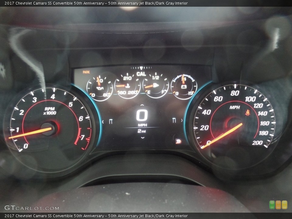 50th Anniversary Jet Black/Dark Gray Interior Gauges for the 2017 Chevrolet Camaro SS Convertible 50th Anniversary #119188295