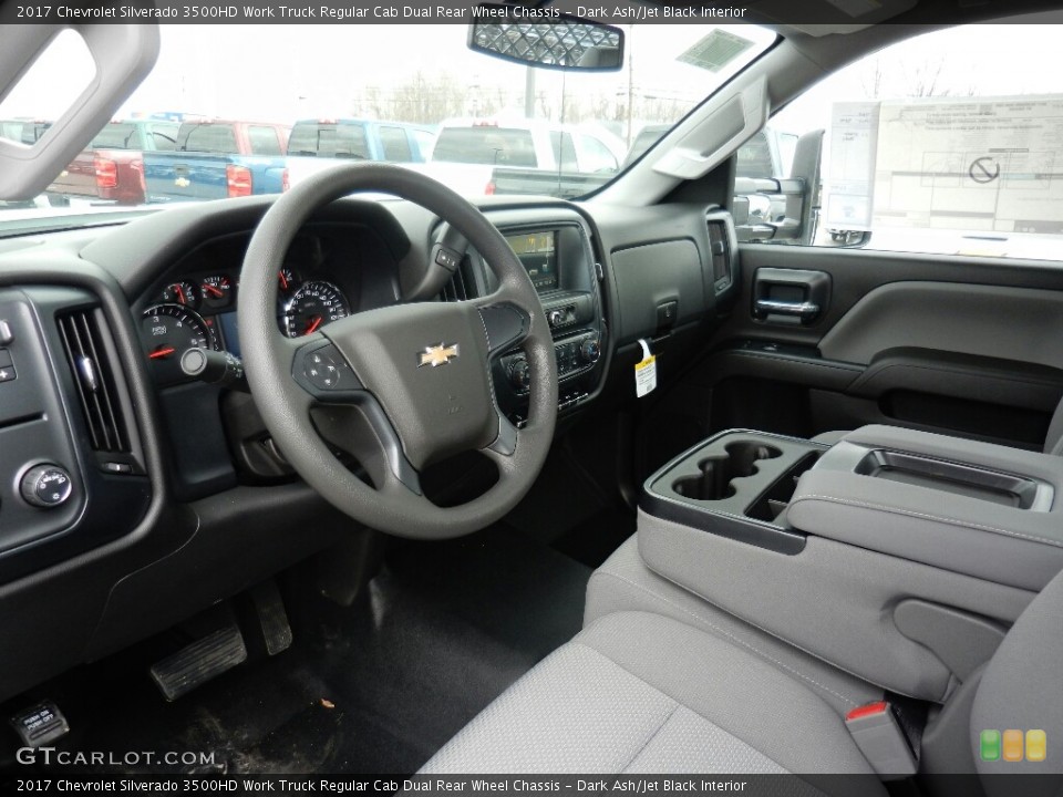 Dark Ash/Jet Black Interior Photo for the 2017 Chevrolet Silverado 3500HD Work Truck Regular Cab Dual Rear Wheel Chassis #119188867