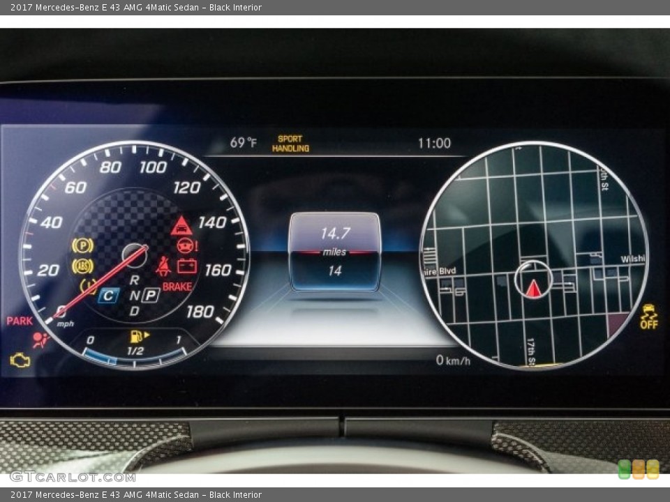 Black Interior Gauges for the 2017 Mercedes-Benz E 43 AMG 4Matic Sedan #119197504