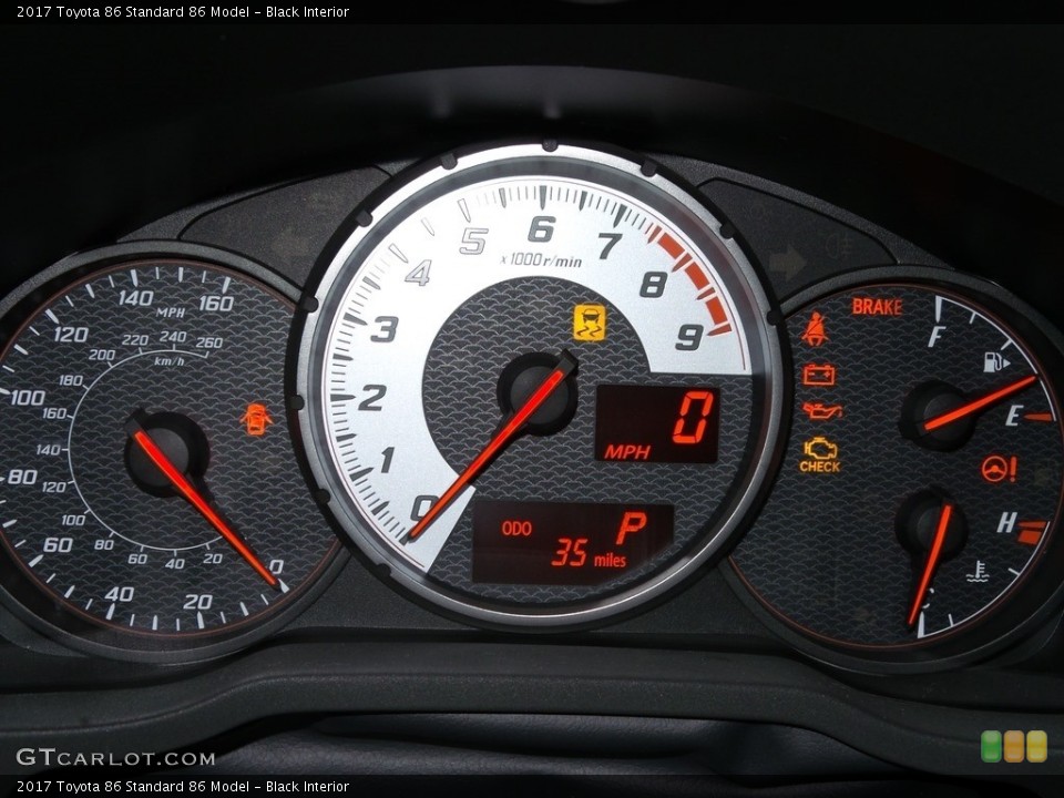 Black Interior Gauges for the 2017 Toyota 86  #119204035