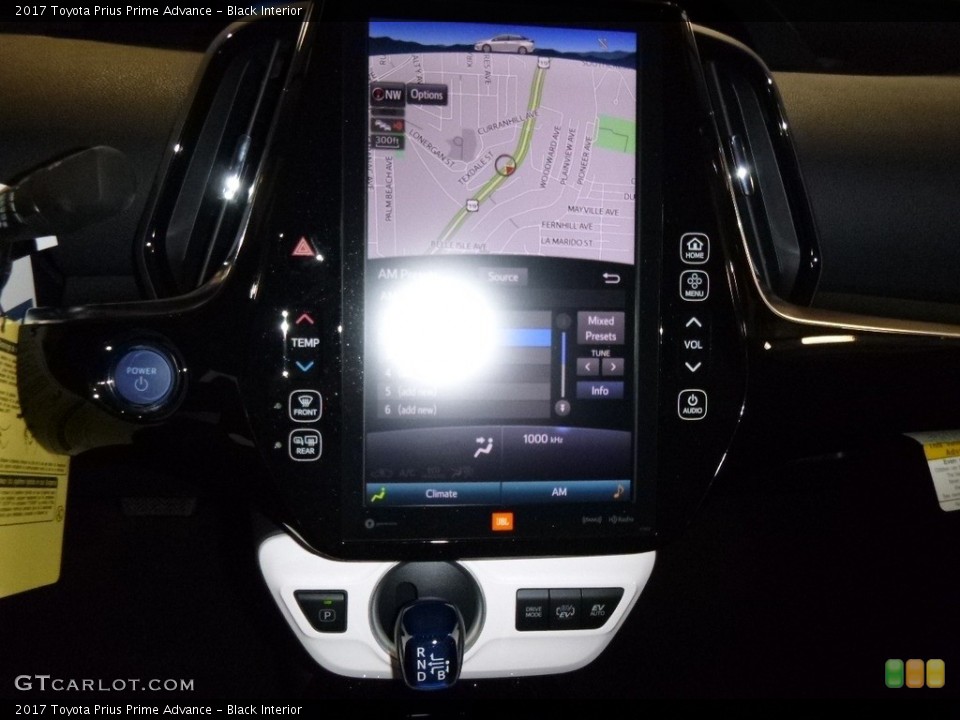 Black Interior Controls for the 2017 Toyota Prius Prime Advance #119204893