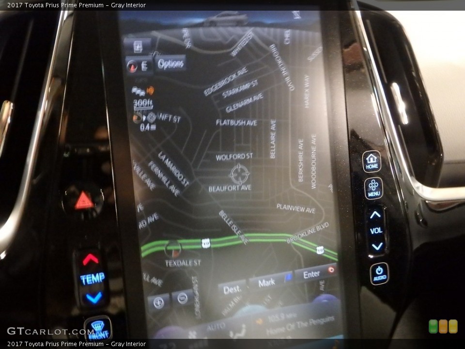 Gray Interior Navigation for the 2017 Toyota Prius Prime Premium #119205685