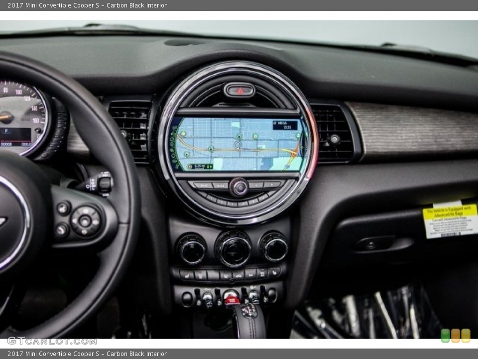 Carbon Black Interior Controls for the 2017 Mini Convertible Cooper S #119216458