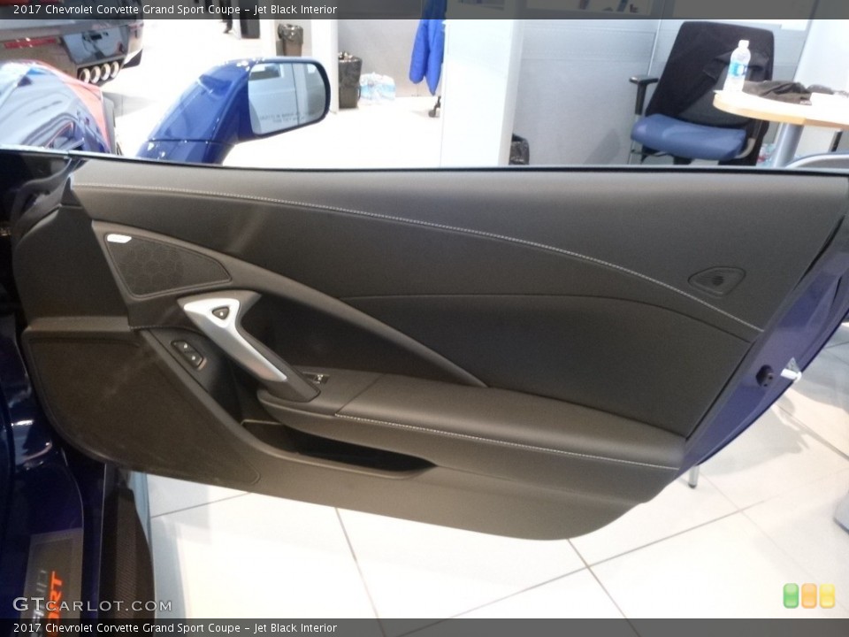Jet Black Interior Door Panel for the 2017 Chevrolet Corvette Grand Sport Coupe #119216611