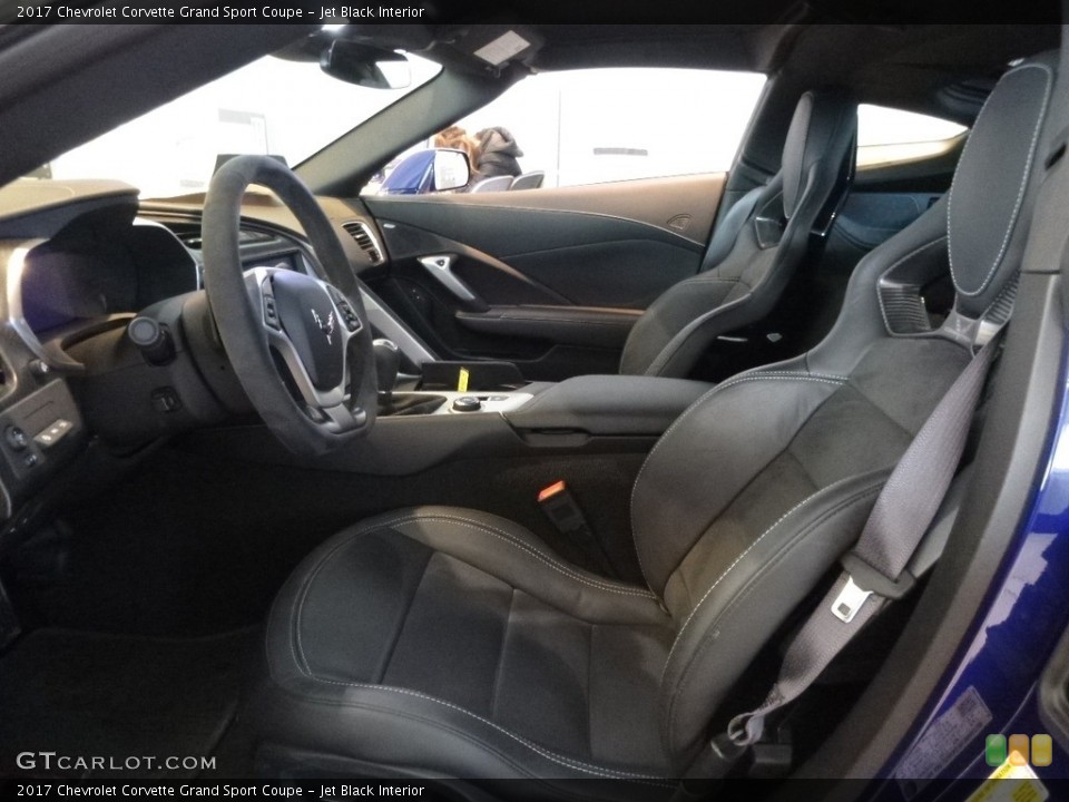 Jet Black Interior Front Seat for the 2017 Chevrolet Corvette Grand Sport Coupe #119216674