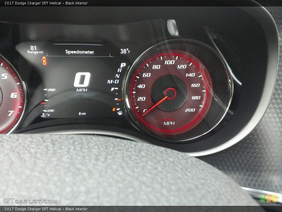 Black Interior Gauges for the 2017 Dodge Charger SRT Hellcat #119220664