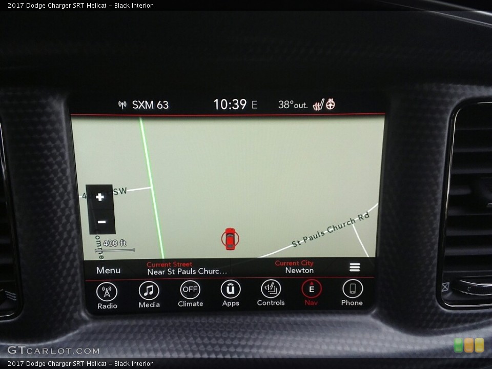 Black Interior Navigation for the 2017 Dodge Charger SRT Hellcat #119220682