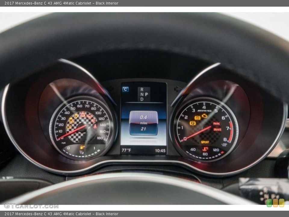 Black Interior Gauges for the 2017 Mercedes-Benz C 43 AMG 4Matic Cabriolet #119222140
