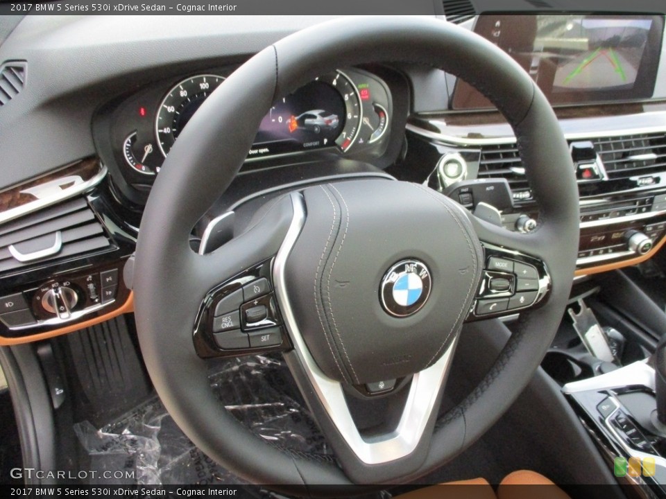 Cognac Interior Steering Wheel for the 2017 BMW 5 Series 530i xDrive Sedan #119232773