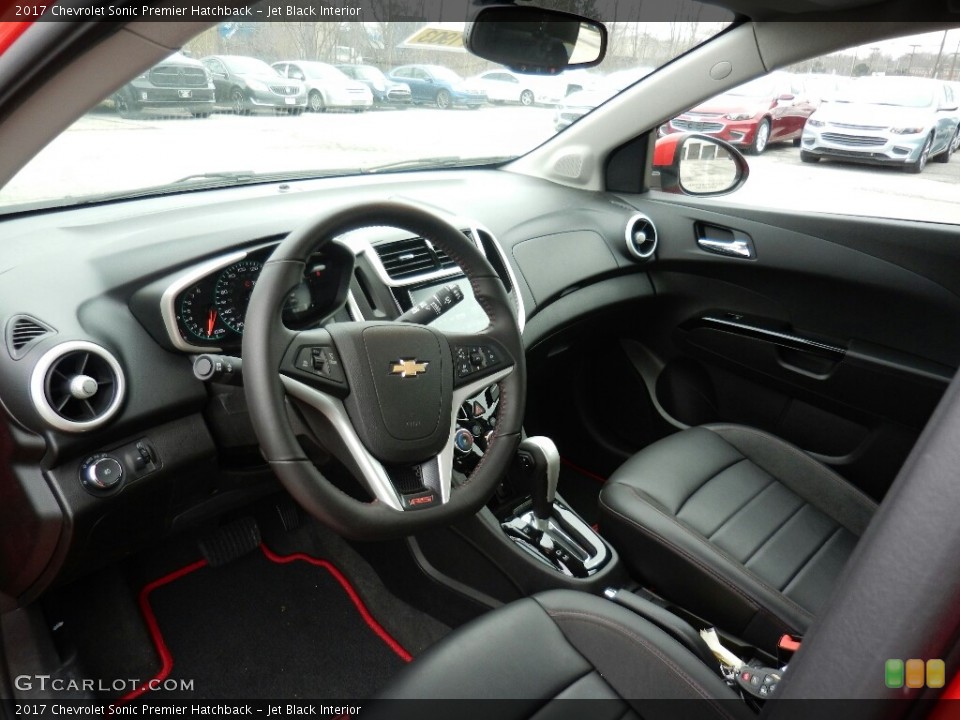 Jet Black Interior Photo for the 2017 Chevrolet Sonic Premier Hatchback #119233556