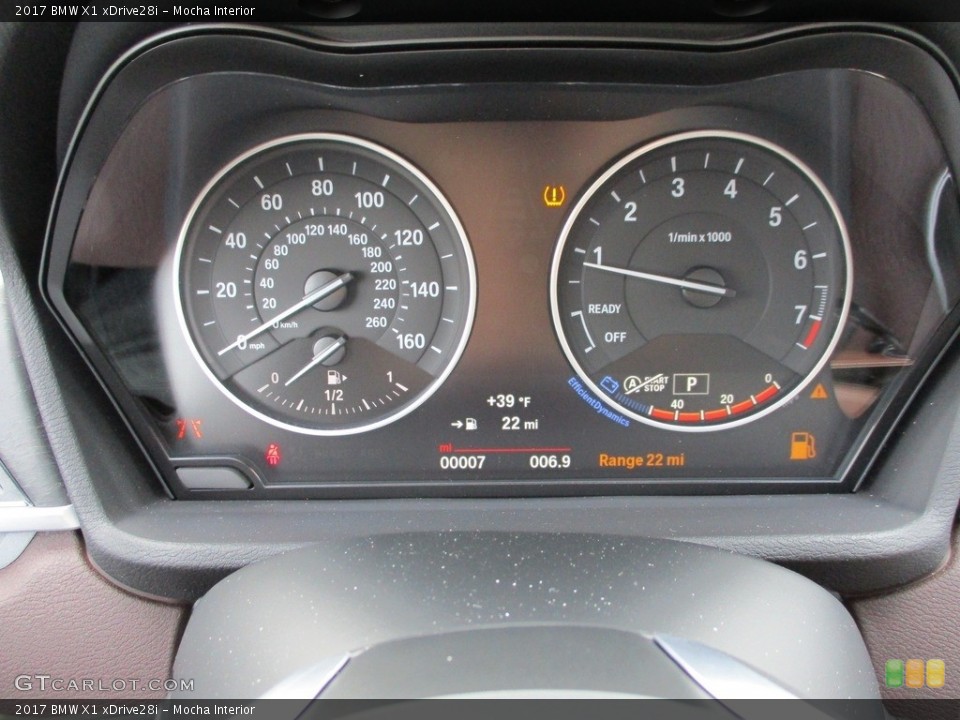 Mocha Interior Gauges for the 2017 BMW X1 xDrive28i #119233784