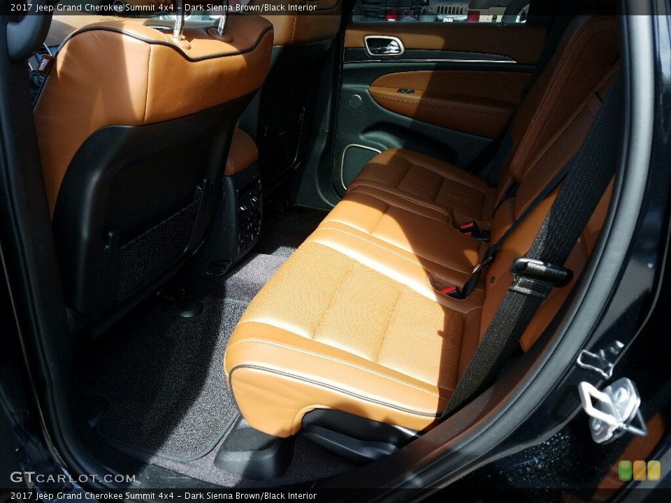 Dark Sienna Brown/Black Interior Rear Seat for the 2017 Jeep Grand Cherokee Summit 4x4 #119241455