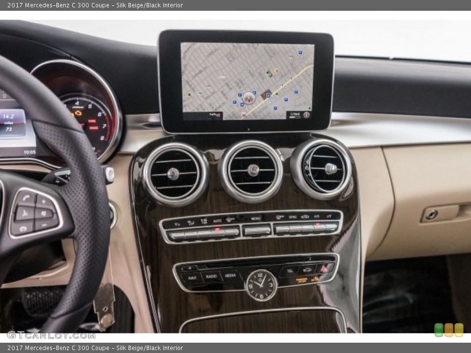 Silk Beige/Black Interior Controls for the 2017 Mercedes-Benz C 300 Coupe #119242464