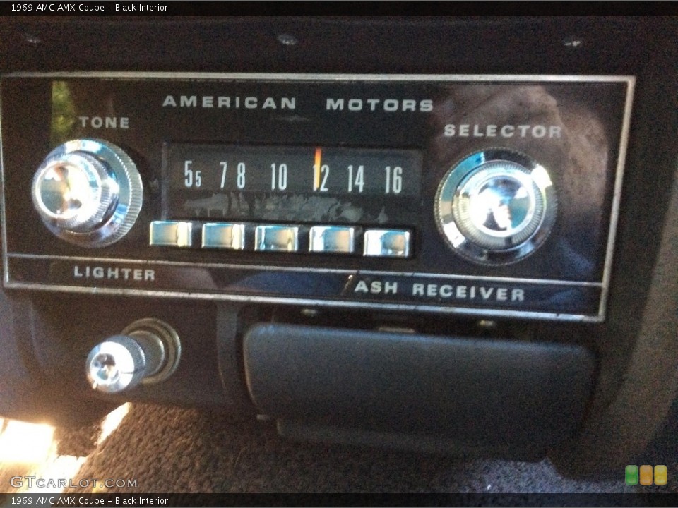 Black Interior Audio System for the 1969 AMC AMX Coupe #119242773