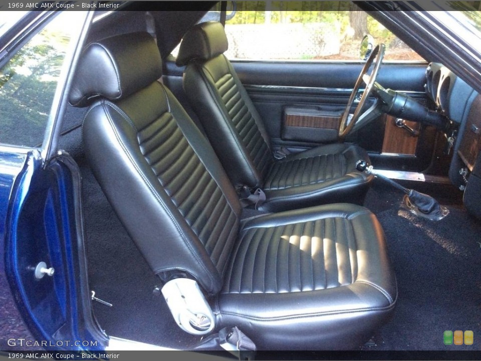 Black 1969 AMC AMX Interiors