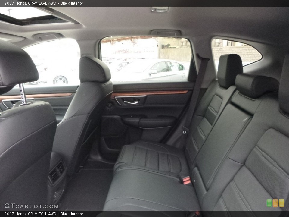 Black Interior Rear Seat for the 2017 Honda CR-V EX-L AWD #119245089